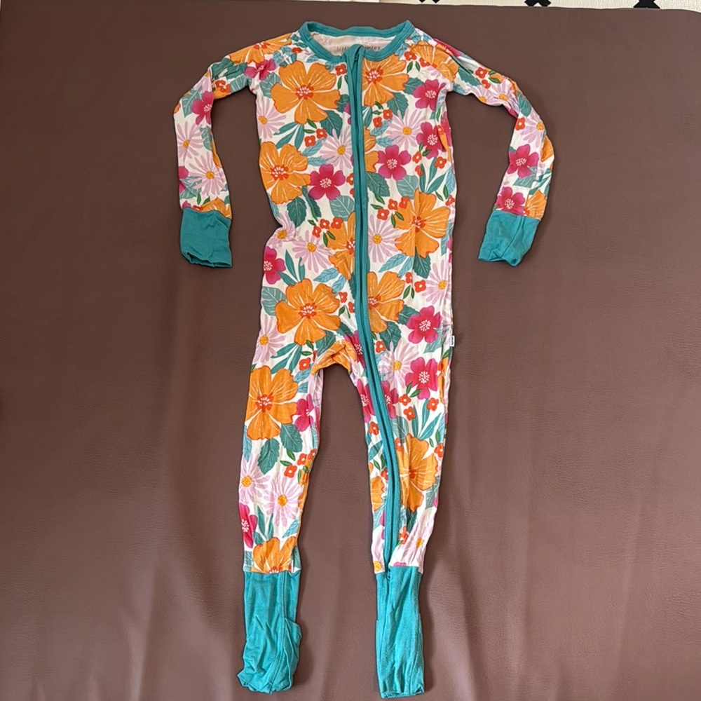 Little Sleepies Floral Zippy 3T